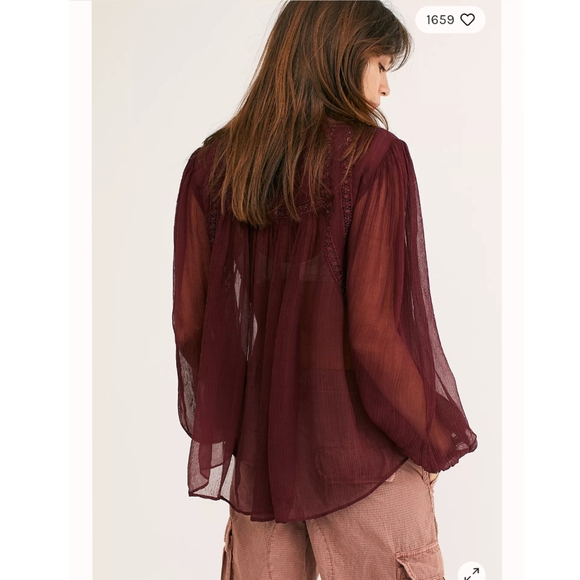 Free people Long Live Love Buttondown - Picture 2 of 8